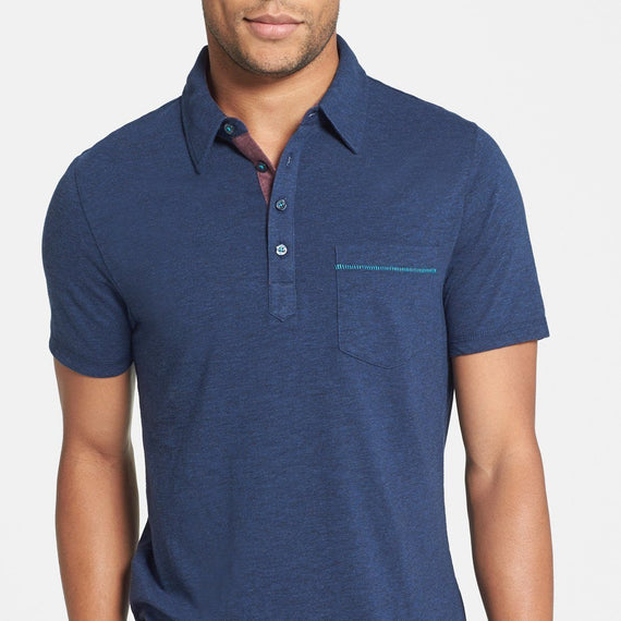 Bing' Trim Fit Cotton Jersey Polo